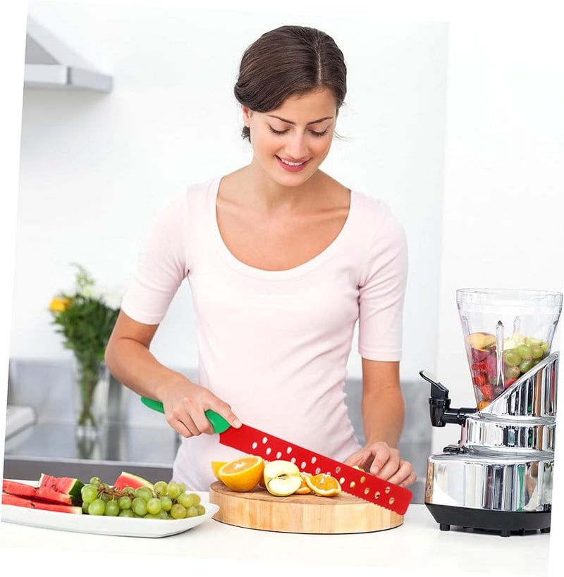 Unomor Stainless Steel Watermelon Slicer Knife Serrated Bread Cake Pizza Cutter Kitchen Tool - Image 4